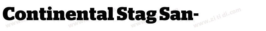 Continental Stag San字体转换